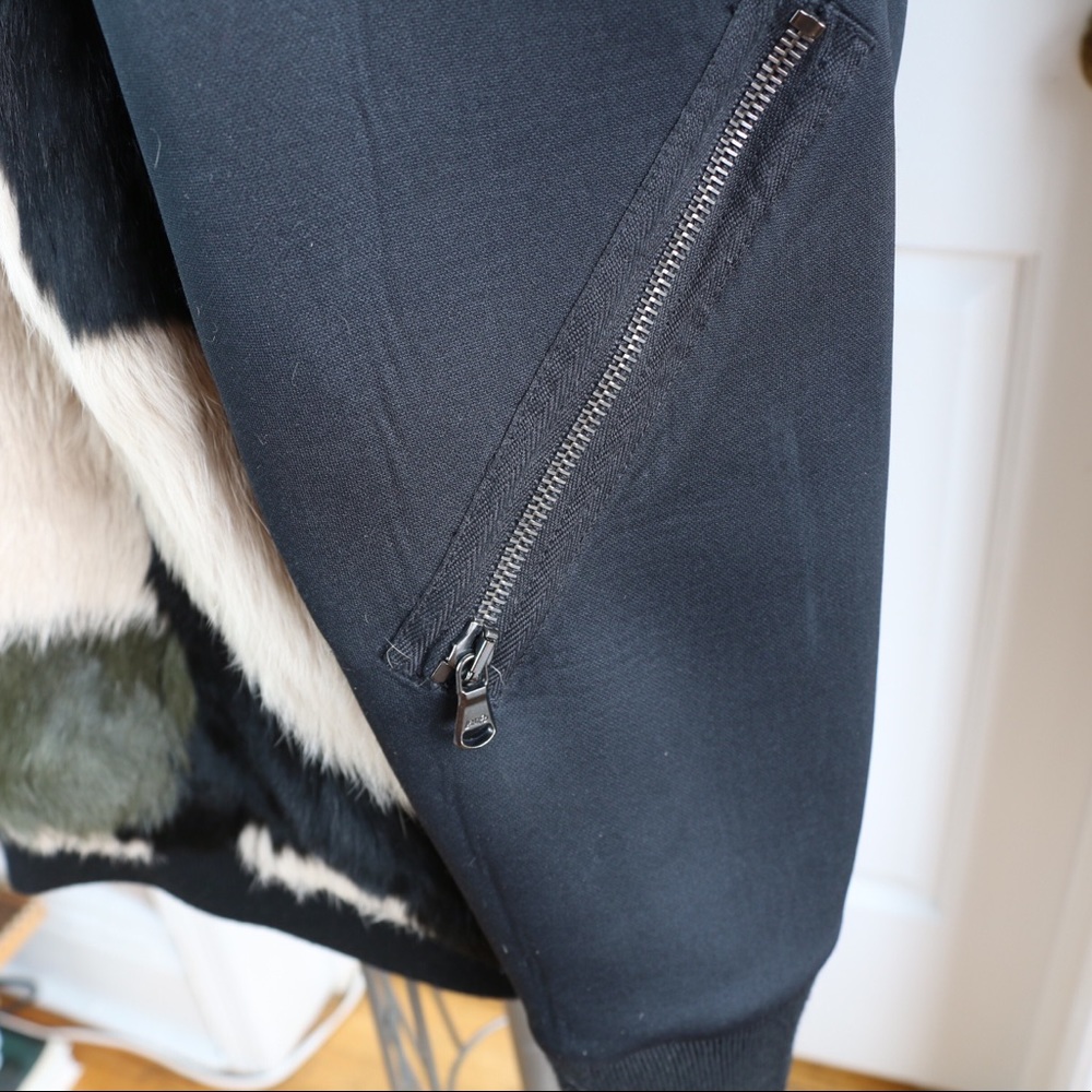 3.1 PHILLIP LIM Patchwork Rabbit Fur Pullover - Picture 6 of 8